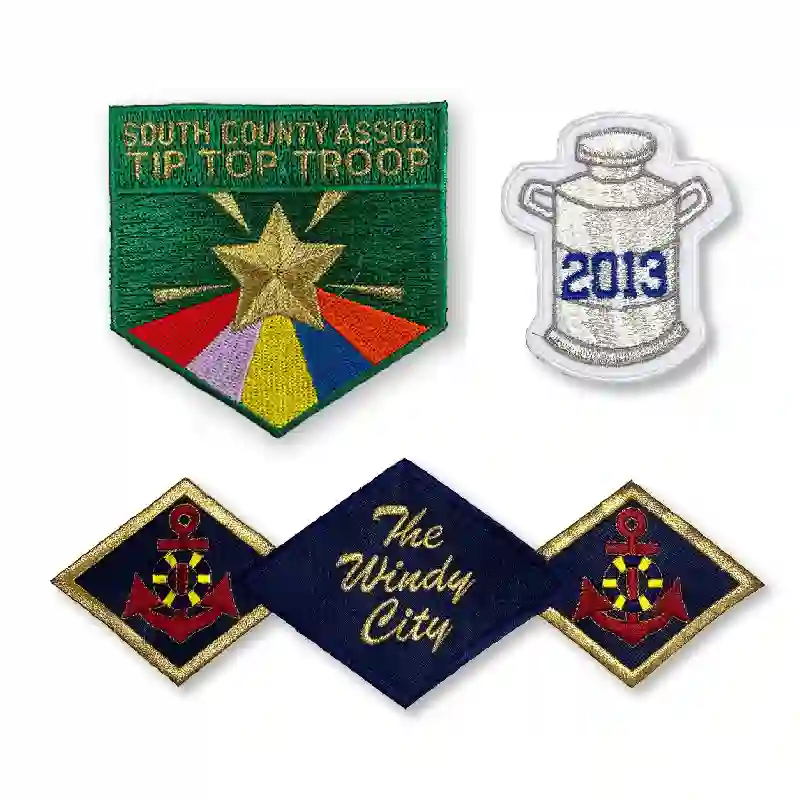 Patch with Metallic Threads