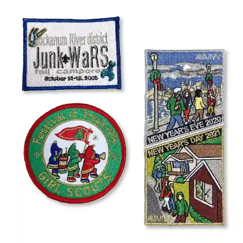 Patch with Metallic Threads