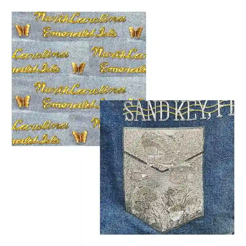 Patch with Metallic Threads