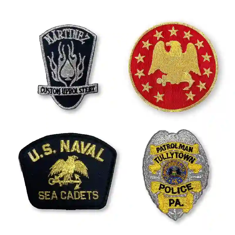 Patch with Metallic Threads