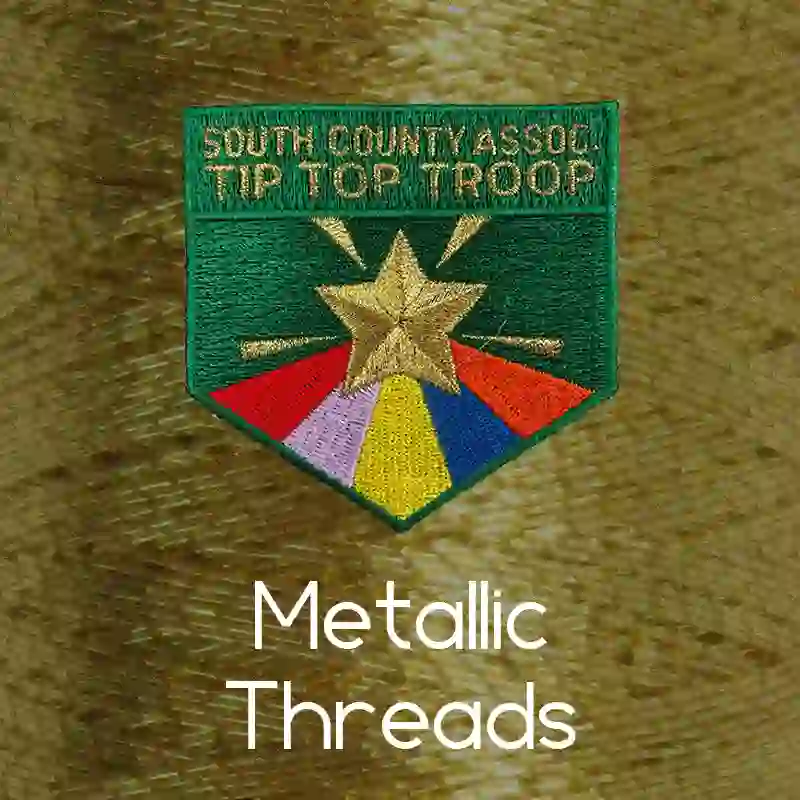 Patch with Metallic Threads