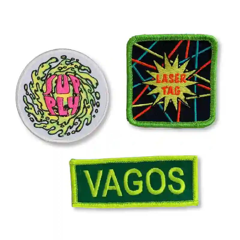 Patch with Fluorescent  Threads