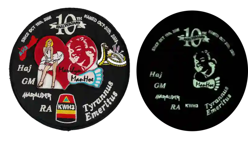 Patch with Glow-in-the–dark Threads