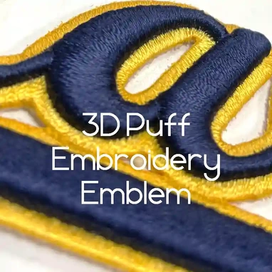 3D Embroidered Patches