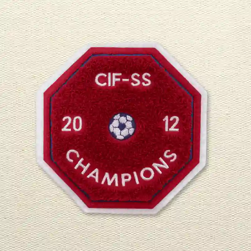 Chenille w/chain stitch border